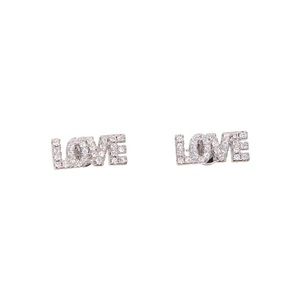Silver Love Earrings
